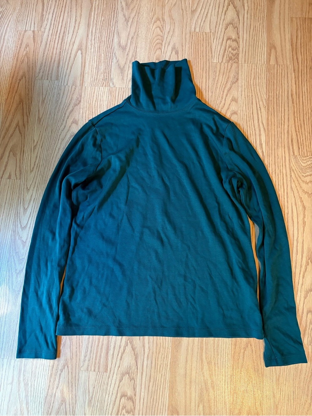 L.L. Bean Women's Teal Green Turtleneck Sweater